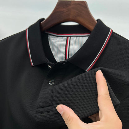 Herren Polo Langarm Moderner Kragen Stylisch Elegant
