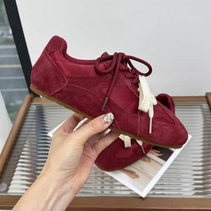 Damen Sneaker Sportlich Weich Wildleder Modisch