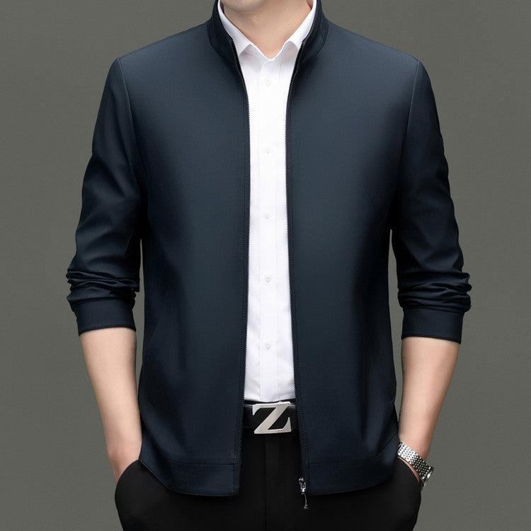 Herren Steppjacke Elegant Modern Mit Stehkragen