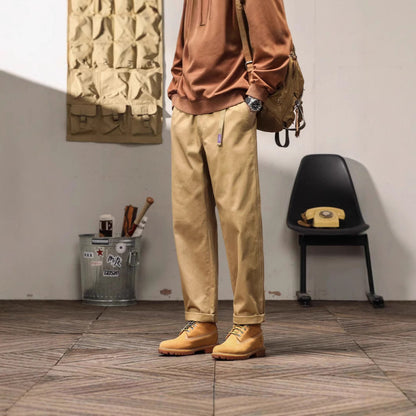 Herren Chino-Hose Relaxed Fit mit Taschen Bequem - BerlinGlamour