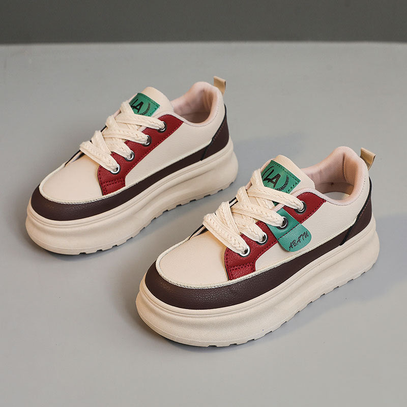 Damen Sneaker Chunky Weite Passform Bequem Sportlich