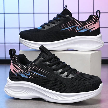 Damen Sneaker Atmungsaktiv Komfortabel Weich