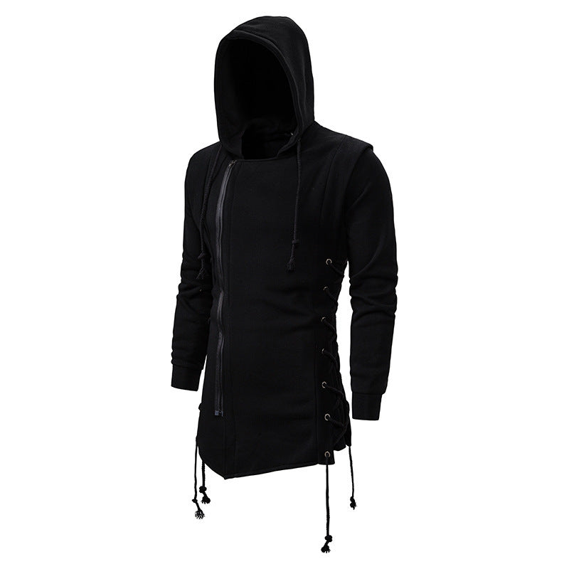 Herren Kapuzenshirt Asymmetrisch Lässig Modern