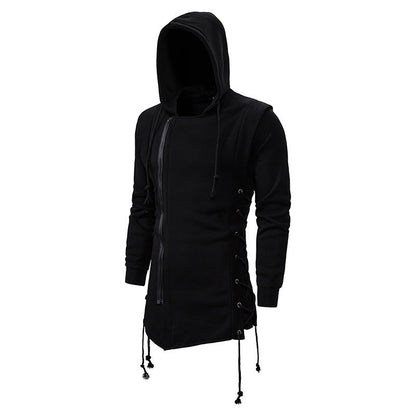 Herren Kapuzenshirt Asymmetrisch Lässig Modern