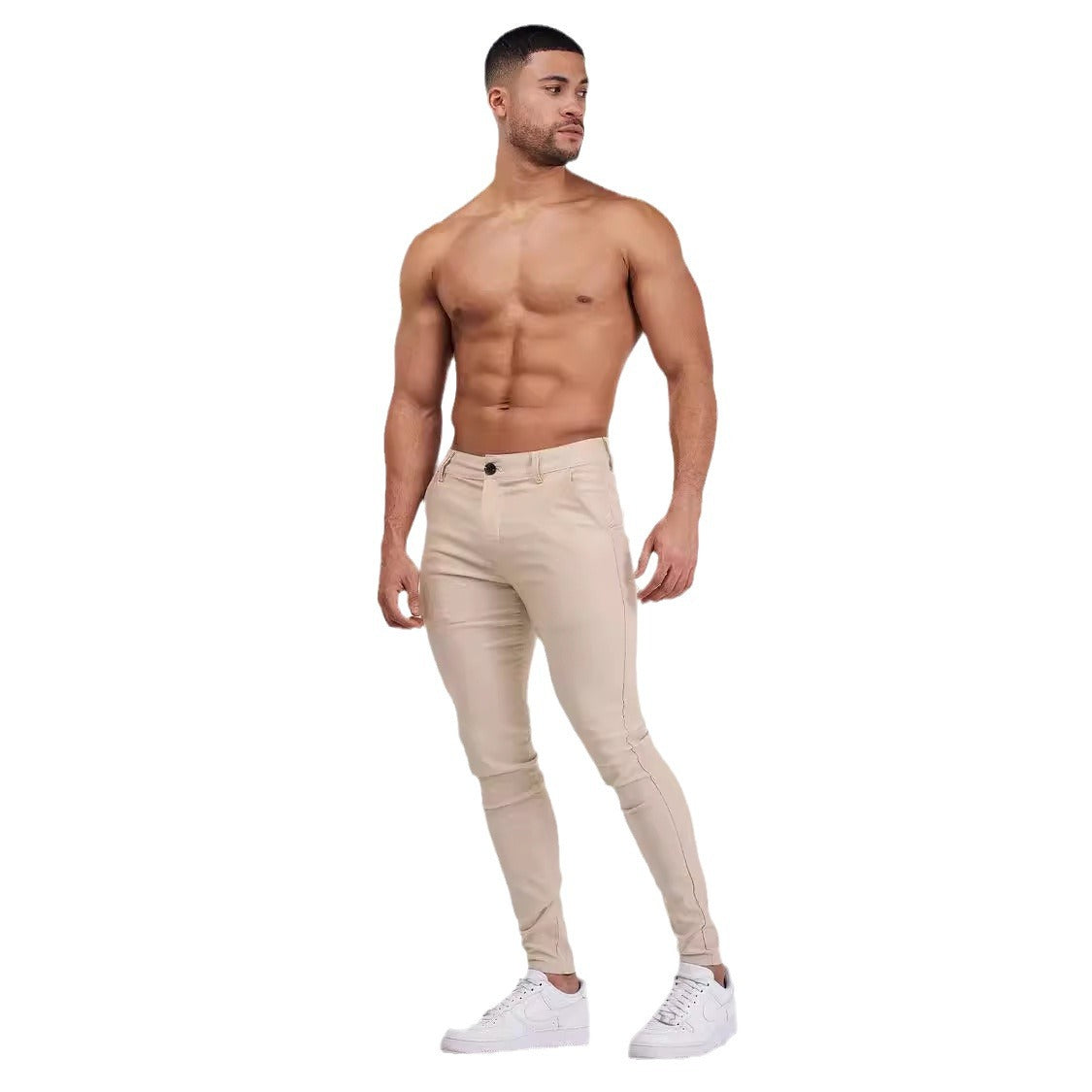 Herren Chinohose Slim Fit Elastisch Berlin Style