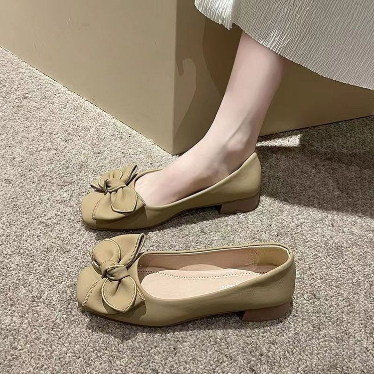 Damen Ballerinas Schleifen-Design Kunstleder Elegant