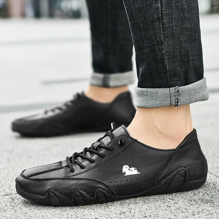 Unisex Lederschuhe Bequem Barfusschuhe