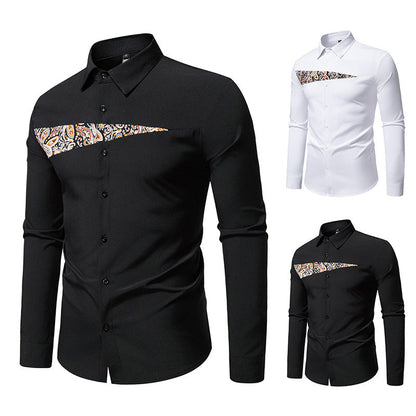 Herren Hemd Modern mit Ausgefallenem Muster Elegant Berlin