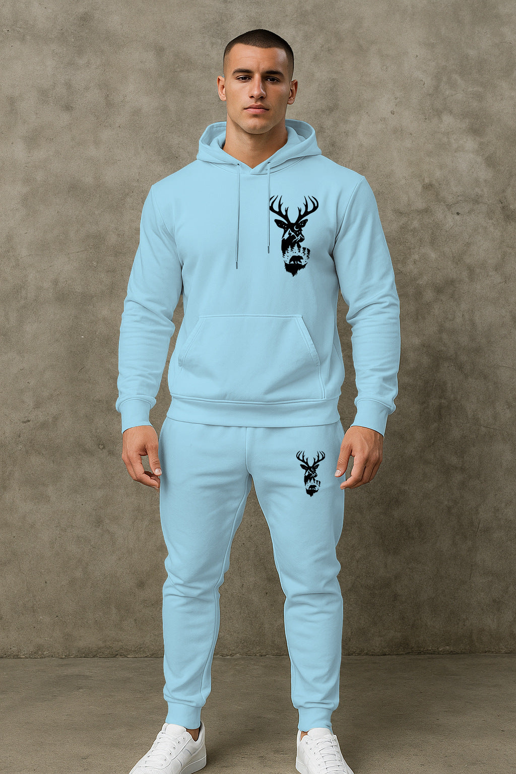 Herren Freizeitanzug Modern Stylish Schwarzer Anzug