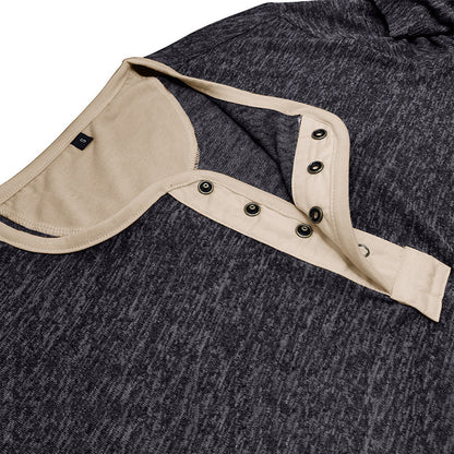 Herren Langarmshirt Atmungsaktiv Baumwolle Elegant