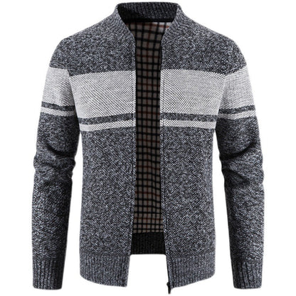 Herren Strickjacke Modern mit Struktur Optik
