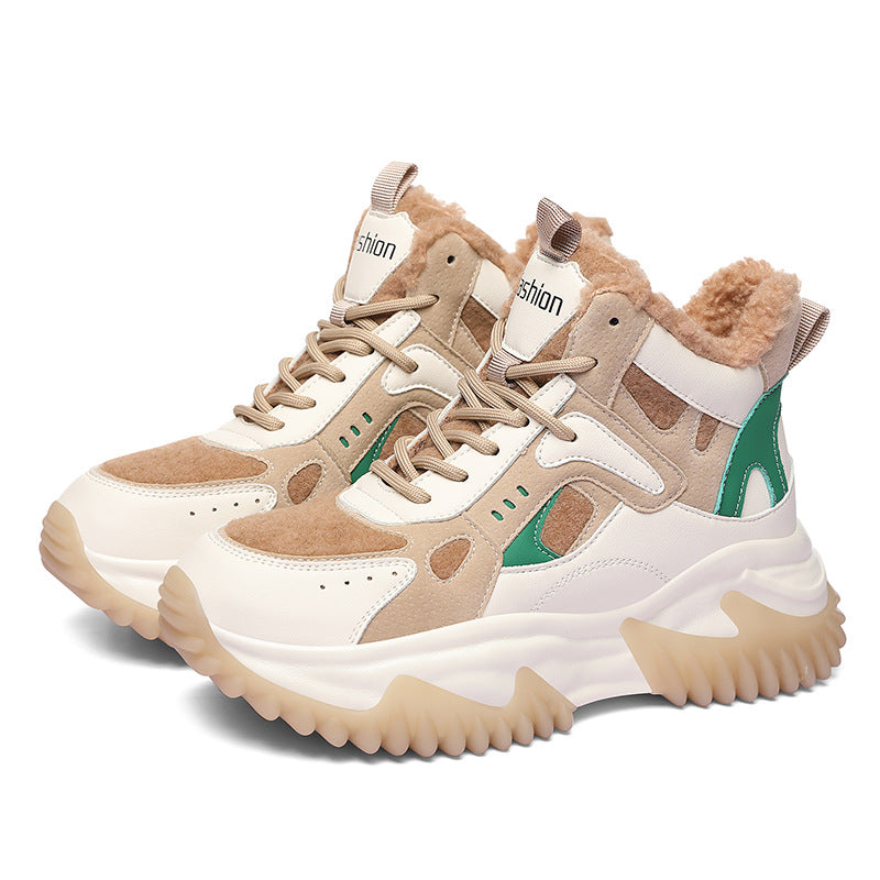 Damen Winter Sneaker Kuschelig Rutschfest Modern