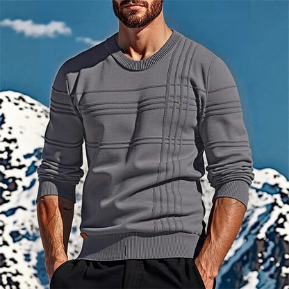 Herren Strickpullover Modern mit Textildetails und Einzigartigem Design