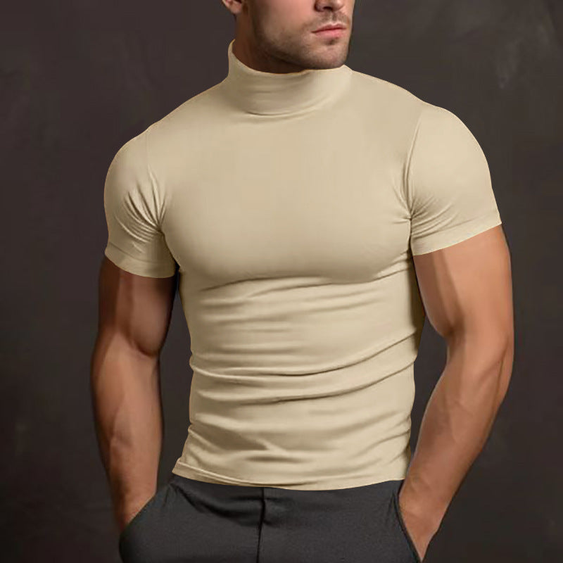 Herren T-Shirt Kurzarm Slim Fit Elegantes Design