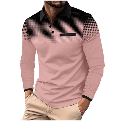 Herren Poloshirt Modern Grafik Design Berlin Style