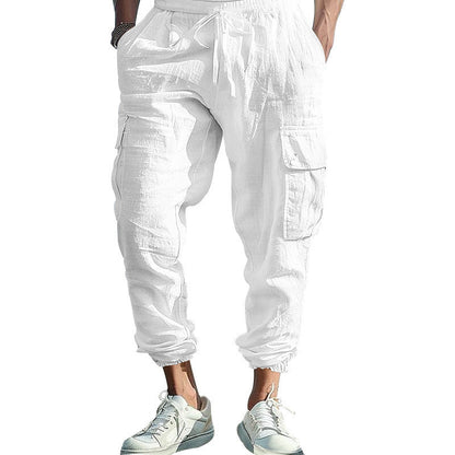 Herren Cargo-Hose elastisch mit Seitentaschen Praktisch