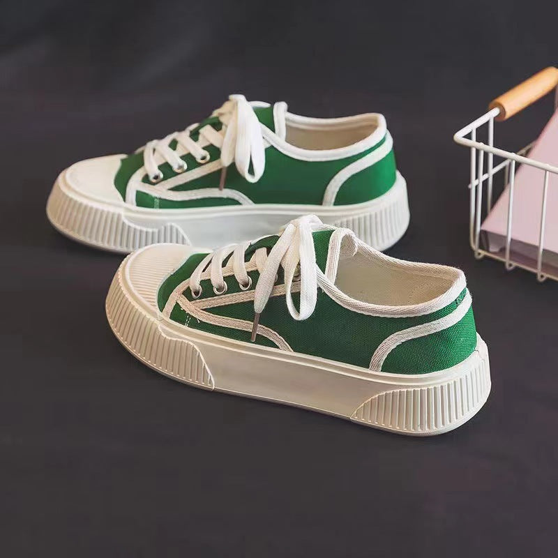 Damen Sneaker Retro Sportlich Canvas Schuhe