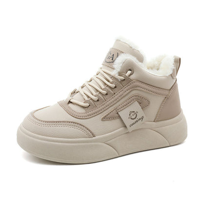 Damen Sneaker High-Top mit Weichem Innenfutter Rutschfest