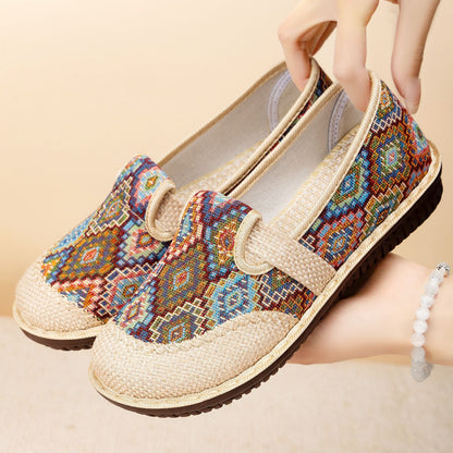 Damen Slipper Bequem Bunt Modisch Heidi Design