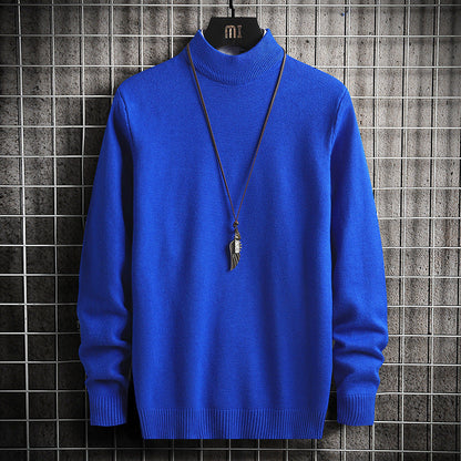 Herren Rollkragenpullover Weich Strick Qualität Modern