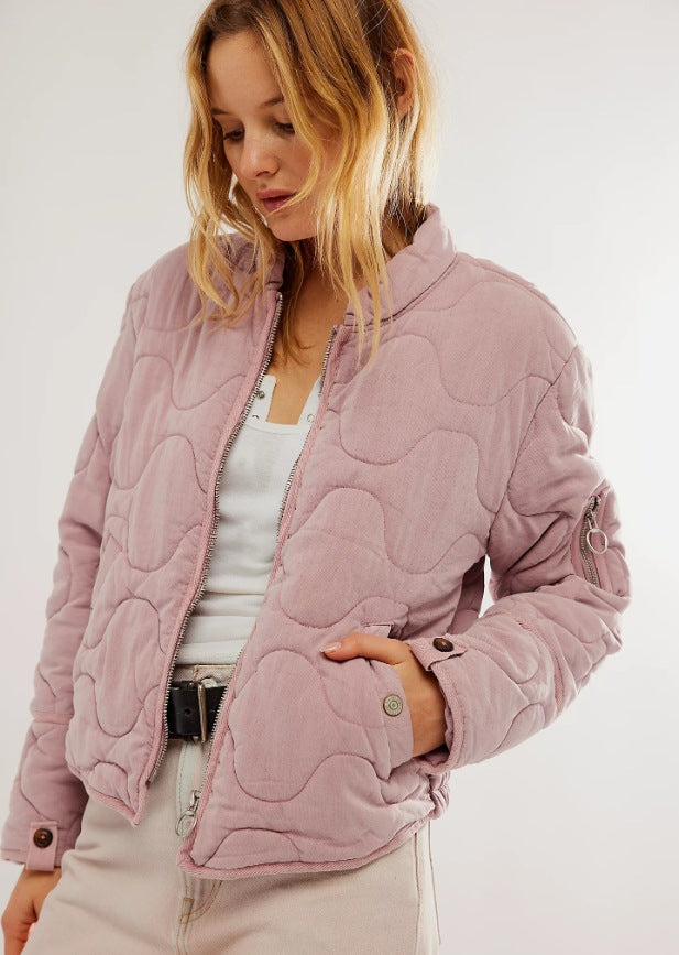 Gesteppte Damen Bomberjacke Trendy Berlin