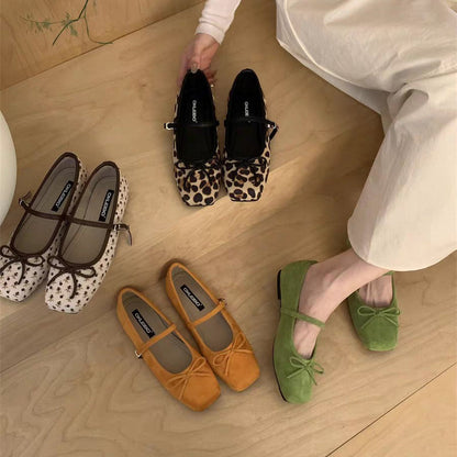 Damen Ballerinas Blumenmuster Elegant mit Riemen