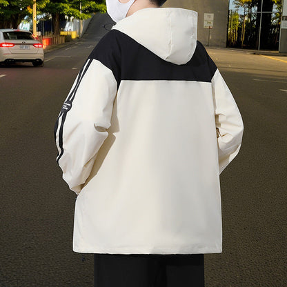 Herren Outdoorjacke Leicht Wasserdicht Winddicht