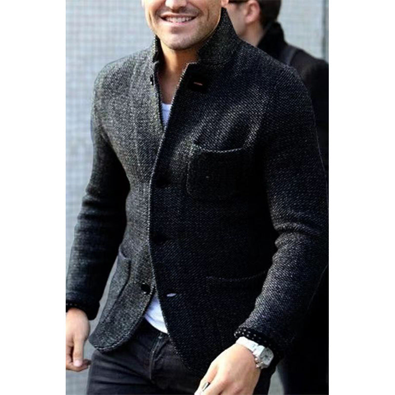 Herren Blazer Modern Strukturiert Elegant