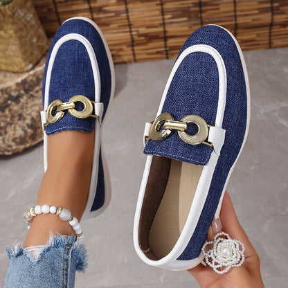 Damen Slipper Elegant Gold Dekoration Comfort