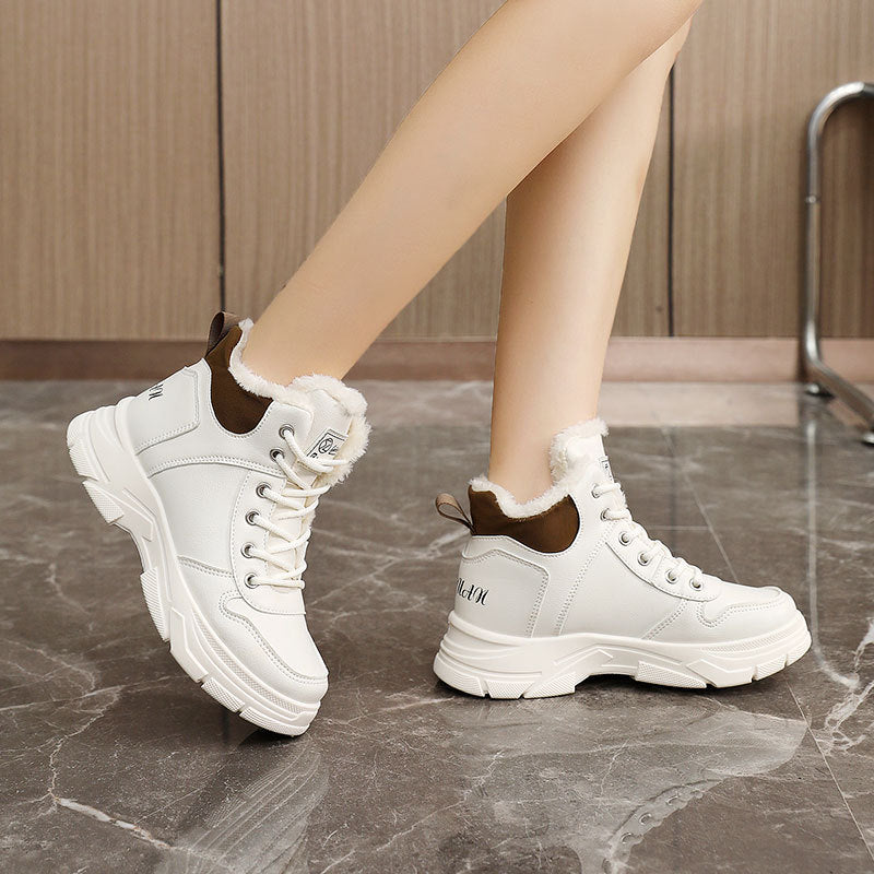 Damen Sneaker High-Top Gefüttert Warm Winter