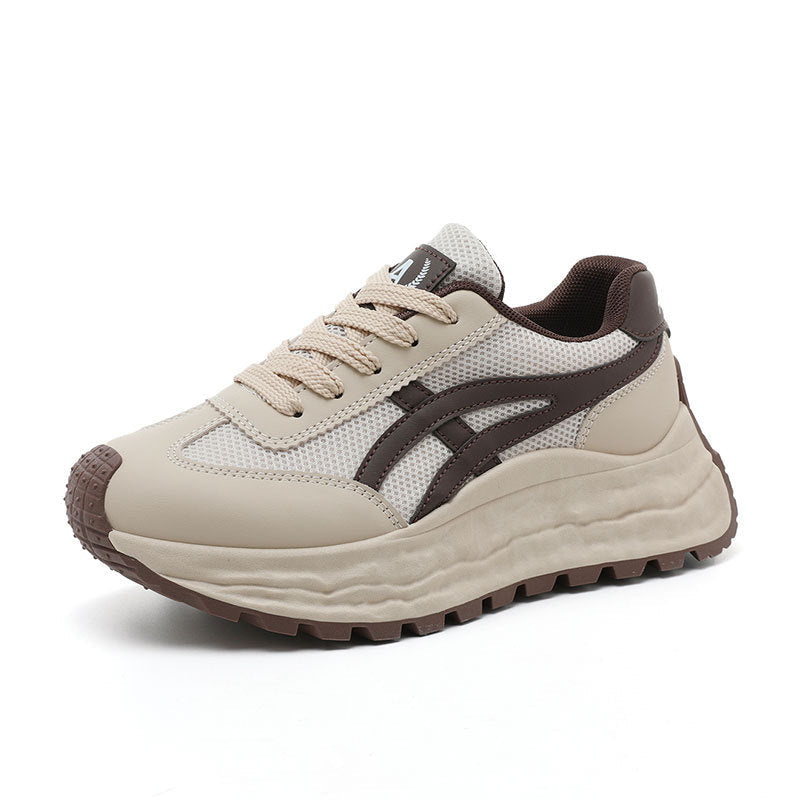 Damen Sneaker Atmungsaktiv Mesh Oberfläche Laufsohle