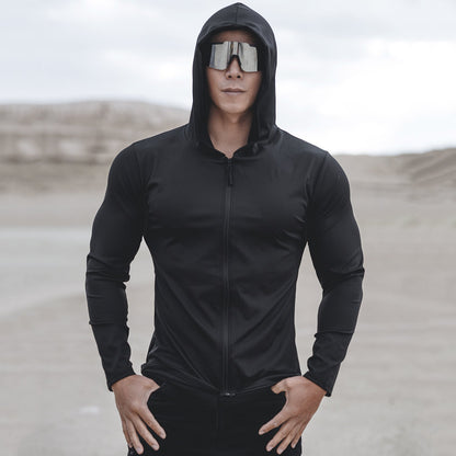 Herren Funktionsjacke Wasserdicht Sportlich mit Kapuze