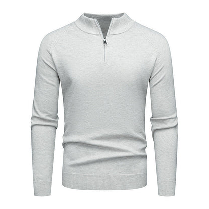 Herren Pullover Modern Kurz Reißverschluss Style