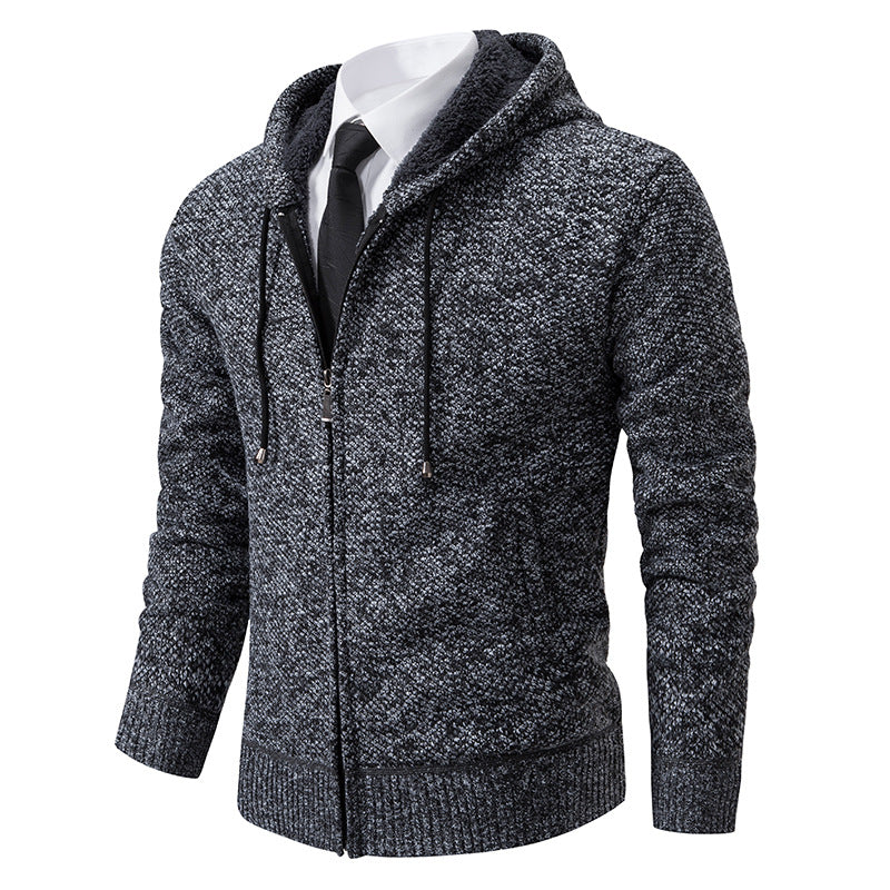 Herren Strickjacke Modern Schnitt Reißverschluss
