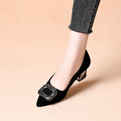 Damen Pumps Hochhackig Glitzer-details Elegante Schuhe