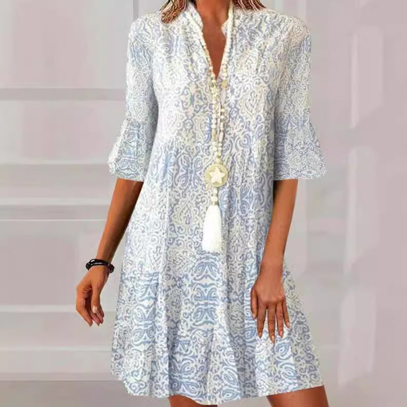Damen Kleid Druck Modern Berlin Chic - BerlinGlamour