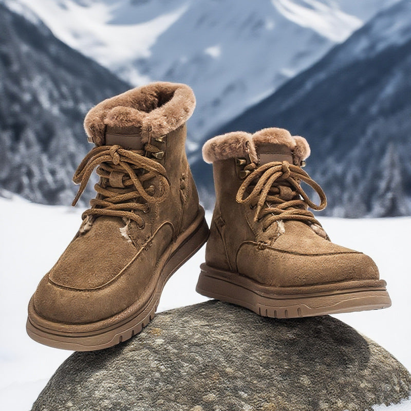 Damen Winterstiefel Warm Isoliert Rutschfest Sportlich