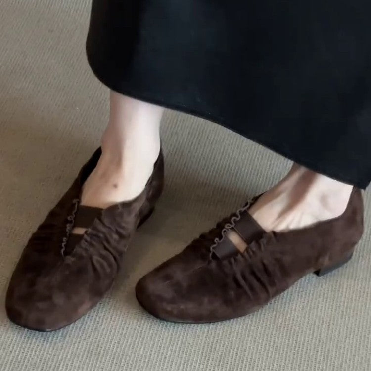 Damen Mokassins Weich Lederschuhe Schnürung Klassisch