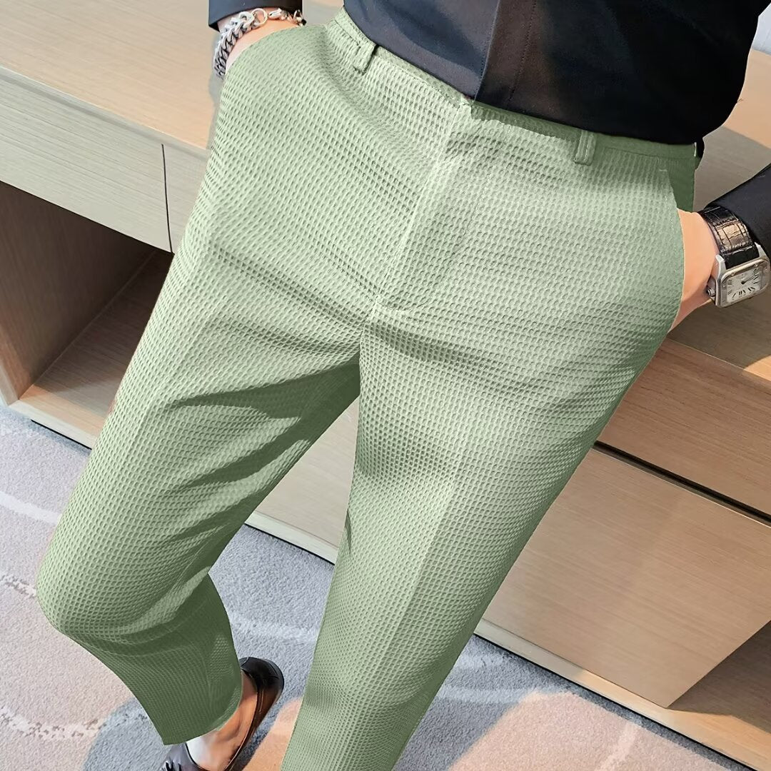 Herren Slim-Fit Hose Frühlings Look Modern - BerlinGlamour