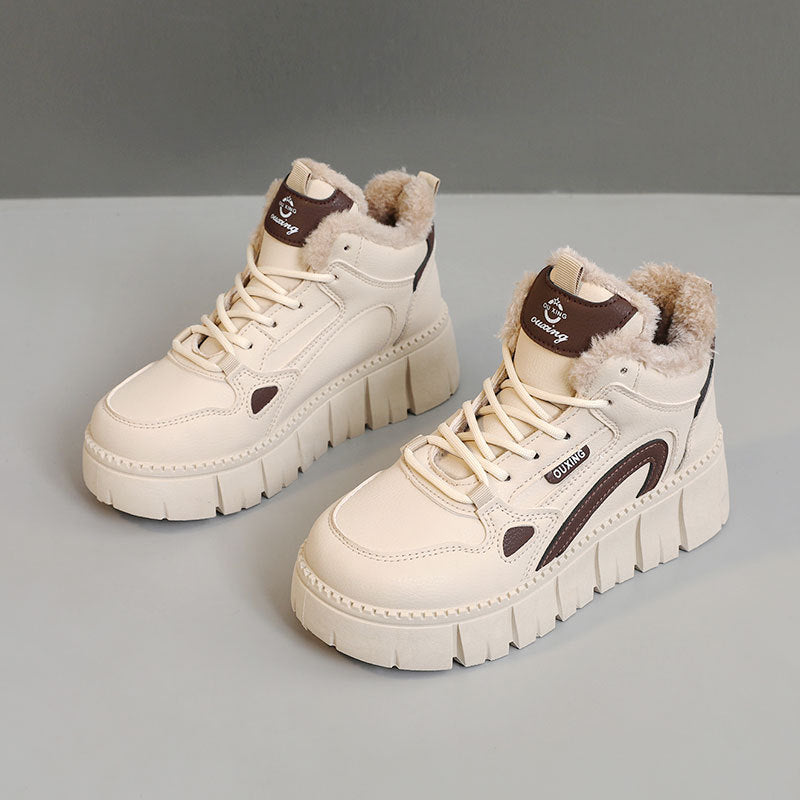 Damen Sneaker Warm High-Top Rutschfest Winter