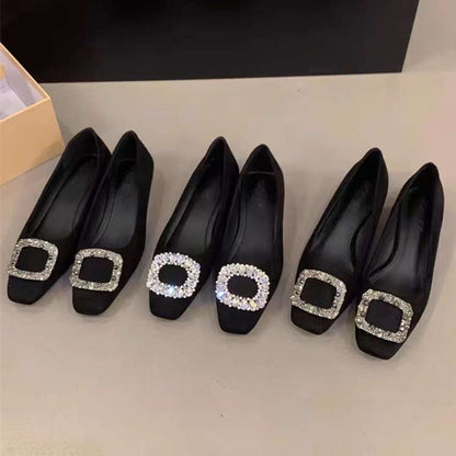 Ballerinas Damen Glitzer Schuhe Elegant Spitze
