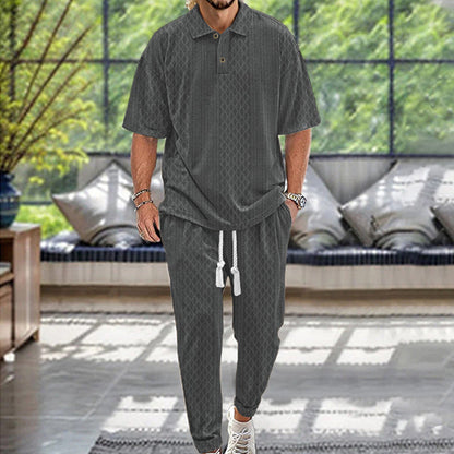 Herren Freizeitanzug Set Modern Bequem Elastisch