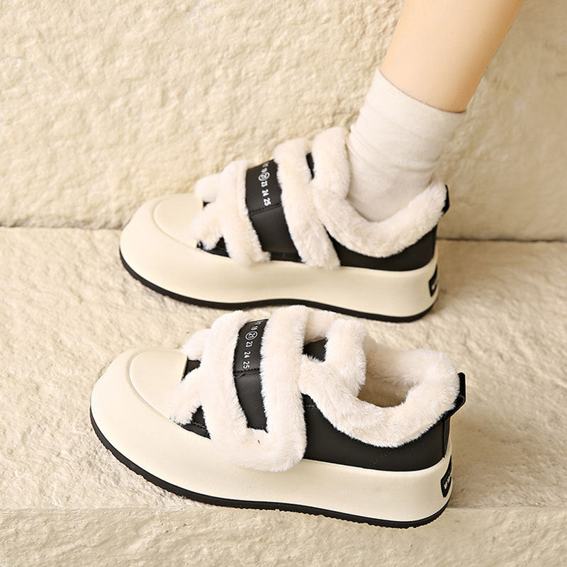 Damen Sneaker Warm Flauschig Komfort Schuhe
