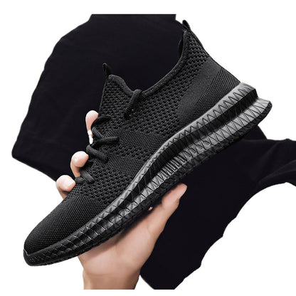 Damen Laufschuhe Atmungsaktiv Flexibel Schwarz