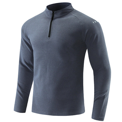 Herren Sportpullover Kurz Reißverschluss Funktionsfaser