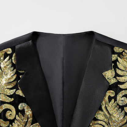 Herren Weste Elegant Festlich Blumenmuster