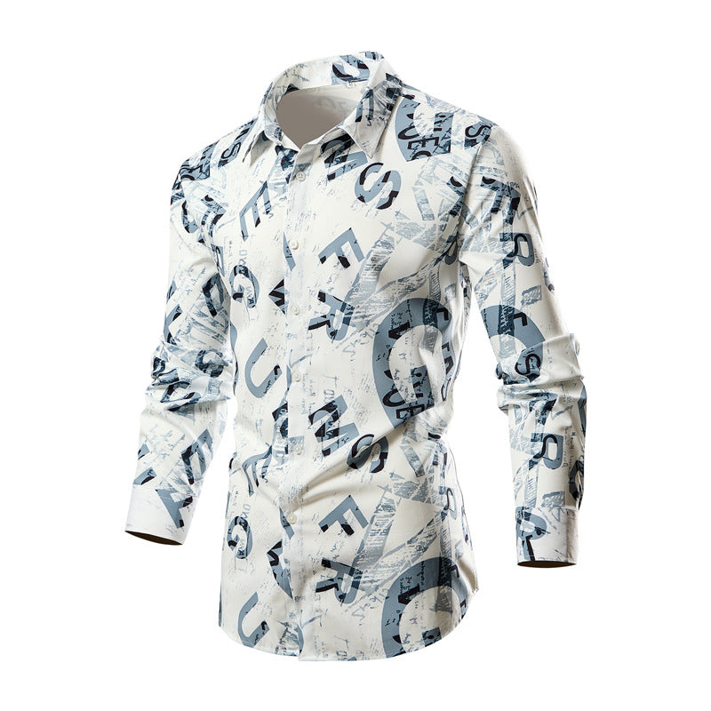 Herren Langarmhemd Streifenmuster Modern Berlin Style