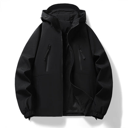 Herren Outdoorjacke wasserabweisend mit Kapuze