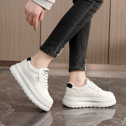 Damen Sneaker Platform Bequem Modern
