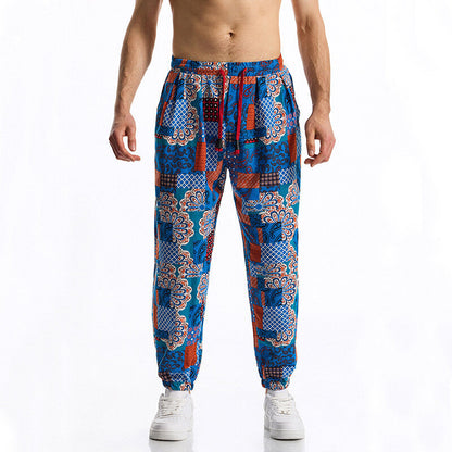 Herren Jogginghose Modern Patchwork Design Sportlich